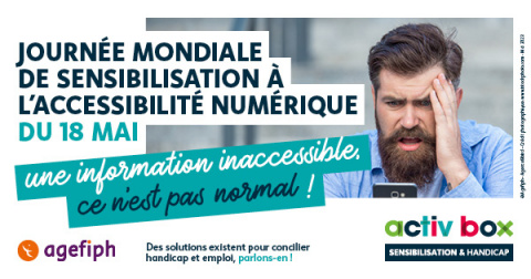 Vignette réseaux sociaux - Journée mondiale de sensibilisation à l'accessibilité numérique