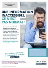 Une information inaccessible, ce n'est pas normal ! 